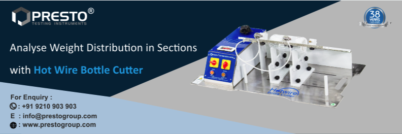 Analyse weight distribution in sections with Hot Wire Bottle Cutter
